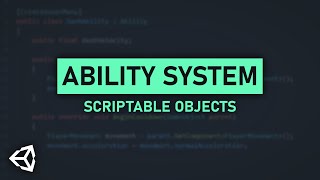 Creating an easy Ability System in Unity [upl. by Samot64]