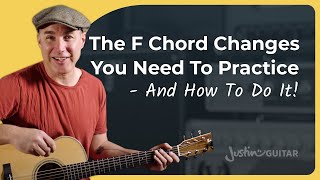 Changes With The F Chord For Beginners [upl. by Lose]