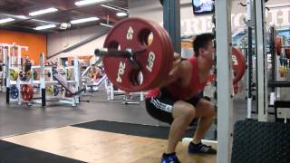 Squat 315 lbs x 9 reps 165lbs BW [upl. by Sivrup266]