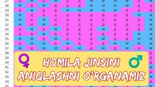 HOMILA JINSINI ANIQLASH KALENDARI  ОПРЕДЕЛИТЬ ПОЛ РЕБЕНКА [upl. by Joliet717]