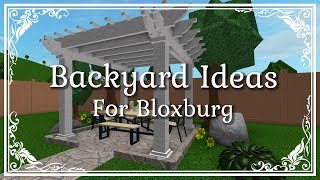 Bloxburg Ideas for your Backyard [upl. by Ekez]