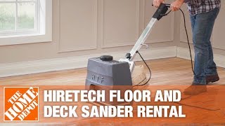 HireTech Floor and Deck Sander  The Home Depot Rental [upl. by Bayly]