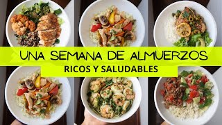 UNA SEMANA DE ALMUERZOS RICOS Y SALUDABLES  Michela Perleche [upl. by Johannah]