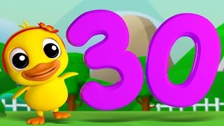 Numbers Song 1 to 30  3D Rhymes  Learning Number For Kids by Farmees [upl. by Orman]