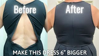 How to Make Dress Bigger by Adding Fabric [upl. by Aicat]