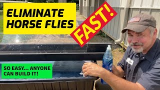 Get Rid of Horse Flies  How To Make The Best DIY Horse fly trap [upl. by Atikin483]