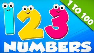 Big Number Song  Learn Numbers From 1 To 100  Nursery Rhymes By Kids [upl. by Shedd]