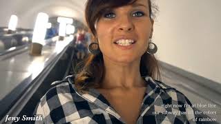 Russian Subway in Moscow with Jeny Smith September 5 2020 [upl. by Meehahs]