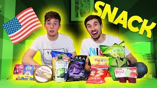 PROVIAMO SNACK AMERICANI Mukbang Challenge [upl. by Behl]