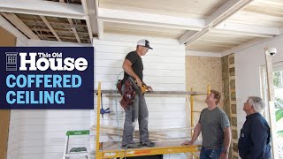 How to Install a Coffered Ceiling  This Old House [upl. by Ivan105]