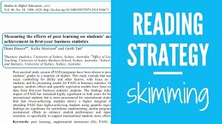 Reading Strategy Skimming [upl. by Ahsenyt]