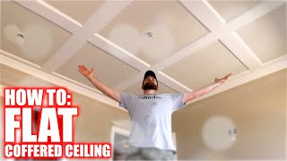 How to Build a Flat Coffered Ceiling [upl. by Llenahc878]