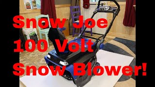 2019 SnowJoe iON100V21SB Brushless Single Stage Snowblower Review [upl. by Fitzgerald]