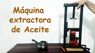 Máquina casera para extraer aceites vegetales [upl. by Keelin648]