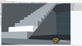 Réaliser un escalier avec SketchUp [upl. by Adym]