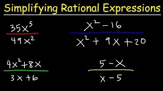 Simplifying Rational Expressions [upl. by Lenes378]