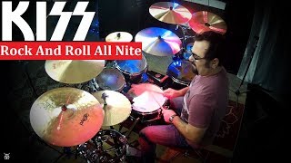 Kiss  Rock And Roll All Nite Drum Cover [upl. by Kensell]