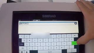 Simrad Go9 XSE  How you add waypoints [upl. by Monie]