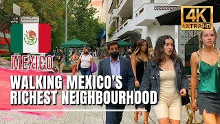 🇲🇽 Mexico City Walking Tour  Polanco Mexico City Luxury Neighbourhood 4K HDR  60fps [upl. by Enirehtahc]