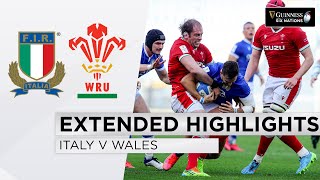 Italy v Wales  EXTENDED Highlights  Wales Continue Grand Slam March  2021 Guinness Six Nations [upl. by Ecnerat453]