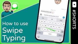 How to use Swipe Typing on iPhone  Shorts [upl. by Eixel]