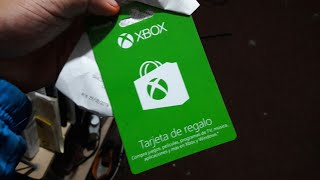 ¿COMO SE USA LA TARJETA DE REGALO XBOX MI PRIMERA VEZ [upl. by Ahsatal]