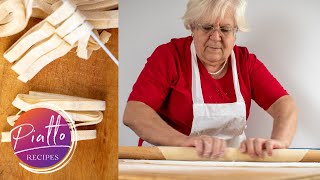 How to Make Homemade Pasta Without Machine  Italian Grandma Cooking [upl. by Dannica]