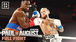 HUGE KO  Jake Paul vs Andre August Full Fight [upl. by Chesna]