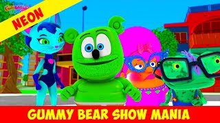 Gummys Lucky Neon Day  Gummy Bear Show MANIA  Gummibär And Friends [upl. by Fotinas]