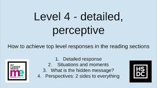 AQA GCSE English How to achieve Level 4  detailed perceptive [upl. by Casaleggio695]