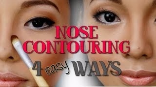 4 EASY Ways to Contour the NOSE [upl. by Gneh295]