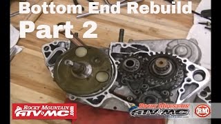 Motorcycle Bottom End Rebuild  Part 2 of 3 Crank amp Bearings [upl. by Ollie]