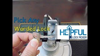 103 How To Pick Any Warded Lock [upl. by Ulrich632]