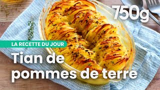 Recette Tian aux pommes de terre facile  750g [upl. by Ynavoeg]