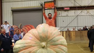 2019 winner of giant pumpkin competition breaks Topsfield Fair record [upl. by Stoddart]