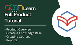 Zoho Learn Full Product Tutorial [upl. by Ennairam398]