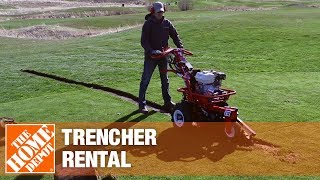 Trencher Rental  The Home Depot Rental [upl. by Rosalia741]