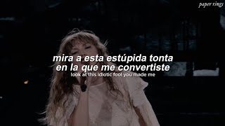 Taylor Swift  augustillicit affairs The Eras Tour Español  Lyrics [upl. by Siryt]