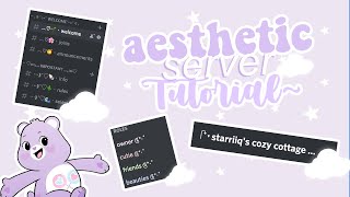 How to make a super aesthetic discord server step by step  🧺🌷 starriiq [upl. by Nauj246]