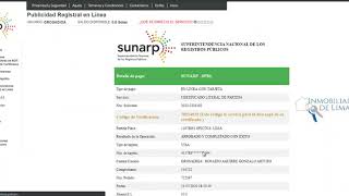 ¿Cómo obtener una copia literal o certificado literal de un bien inmueble desde la Web de Sunarp [upl. by Jurgen]