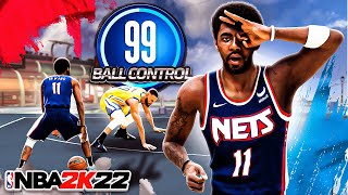 KYRIE IRVING quotOFFENSIVE THREATquot BUILD RETURNS to NBA 2K22 99 BALL HANDLE [upl. by Katya]