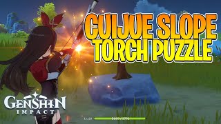 GENSHIN IMPACT  Cuijune Slope torch puzzle [upl. by Eelyahs]