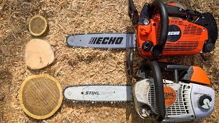 Stihl ms201T vs Echo CS362 TES  Top handle Chainsaw Comparison [upl. by Maggee954]