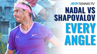 Rafael Nadal vs Denis Shapovalov All The Angles  Rome 2021 Highlights [upl. by Gerita]