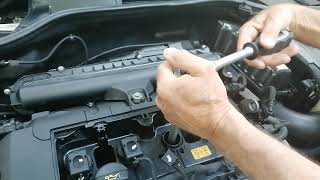 How To Change Spark Plugs In Mini Cooper Mini One [upl. by Eseilana]