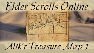 Alikr Treasure Map 1 Elder Scrolls Online ESO [upl. by Zoltai565]