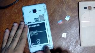 Colocar Instalar Chip no Samsung Galaxy On 7 [upl. by Lattie]