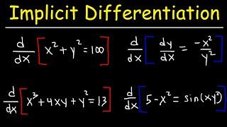 Implicit Differentiation [upl. by Norval]