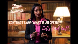 Contract Law  Introduction amp Offer Part 1 [upl. by Ovatsug]