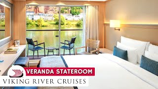 Viking River Cruises  Veranda Stateroom Full Walkthrough Tour amp Review 4K  Viking Longship [upl. by Terri]